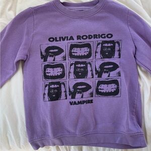 Kids Purple Graphic Sweatshirt